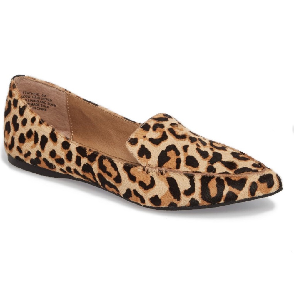 Steve Madden Leopard smoking slippers